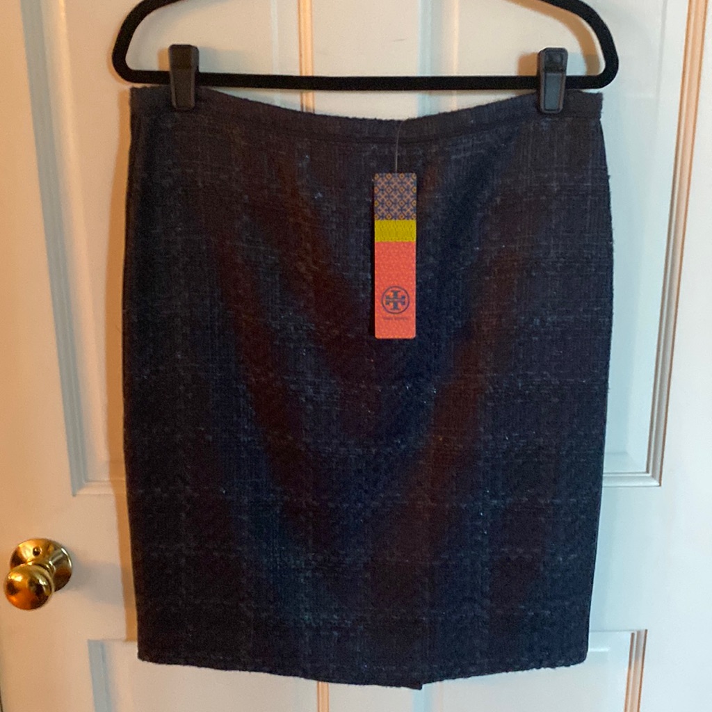Tory Burch Navy “Drew” Skirt